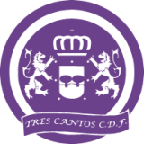 logo tres cantos cdf morado